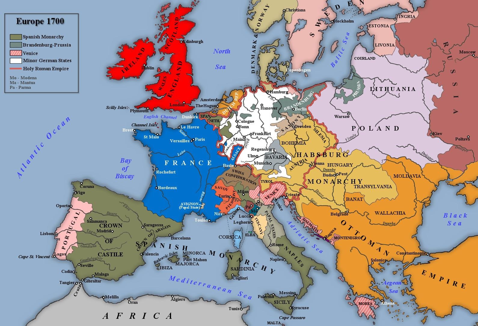 Europe 1700